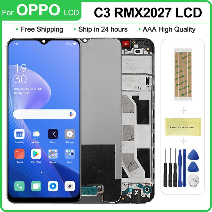 6.5'' Original LCD For Realme C3 RMX2027 RMX2021 RMX2020 LCD Display