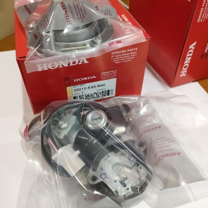 35010K45N40 KEY SET KUNCI KONTAK PLUS KUNCI JOK 1SET ASSY CB150R NEW STREETFIRE CBR 150 CBU LED ORI