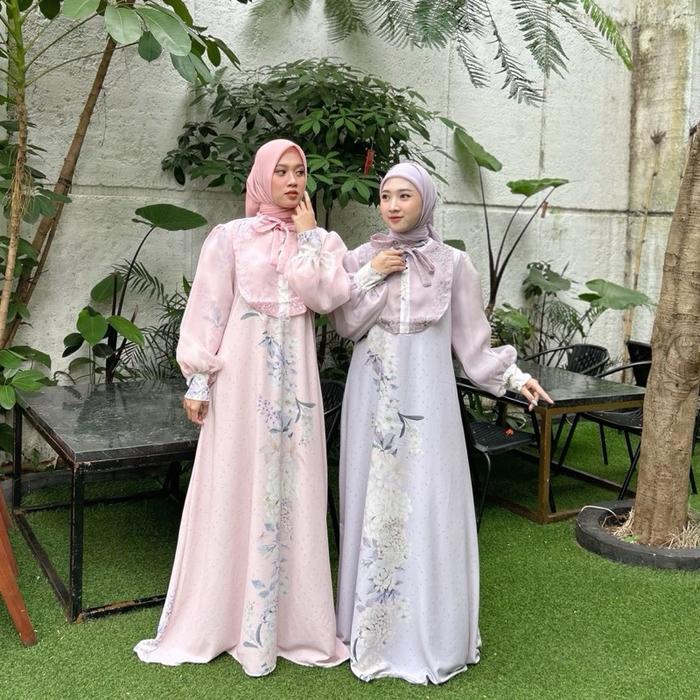 Creeta Organza maxi / Gamis Organza / Gamis lebaran