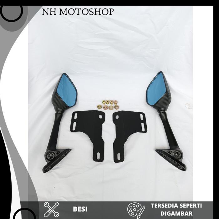 Spion R25 Kaca Biru ADV 160 + Breket Serpo Windshield ADV 160
