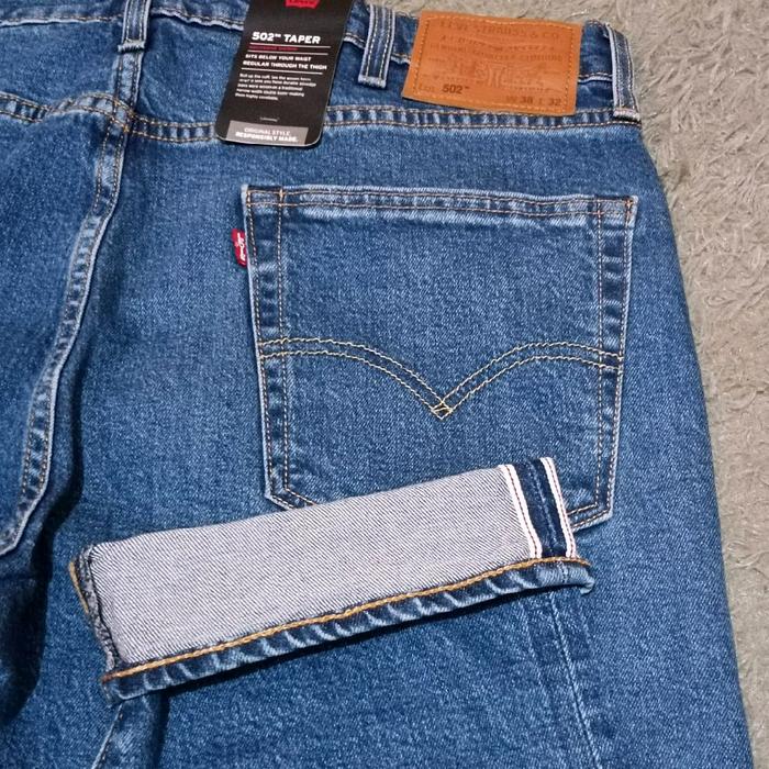 Levis 502 taper selvedge denim BNWT original resmi store murah meriah