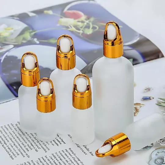 Botol pipet tetes luxury kaca frosted 5ml-100ml