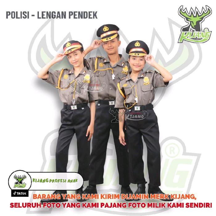 KIJANG POLISI TANGAN PENDEK BISA UNTUK ANAK LAKI-LAKI DAN PEREMPUAN MERK KIJANG PELOPOR  BAJU PROFES