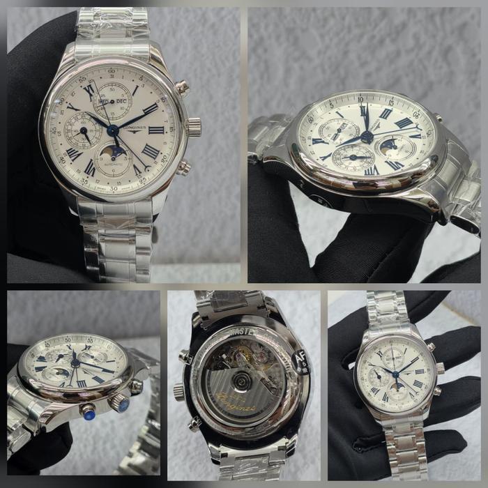 Longines Master Chronograph 42mm Automatic Movement Silver Dial