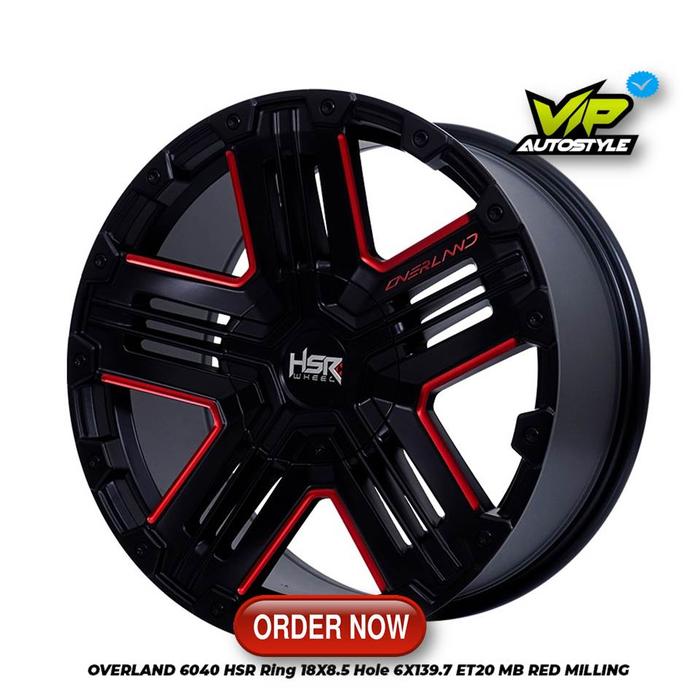 VELG MOBIL R18 PAJERO MOFIDIKASI PELEK MOBIL FORTUNER MERAH, HILUX, TRITON RING 18 HSR OVERLAND