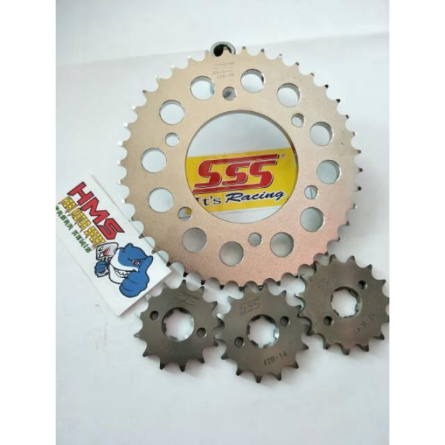 GEAR / GIR SSS DEPAN BELAKANG 428 SUPRA X, GREN, GRAND, SUPRA FIT