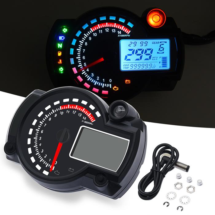 Odometer Motor Digital LCD KOSO Universal Instrumen Speedometer Motor