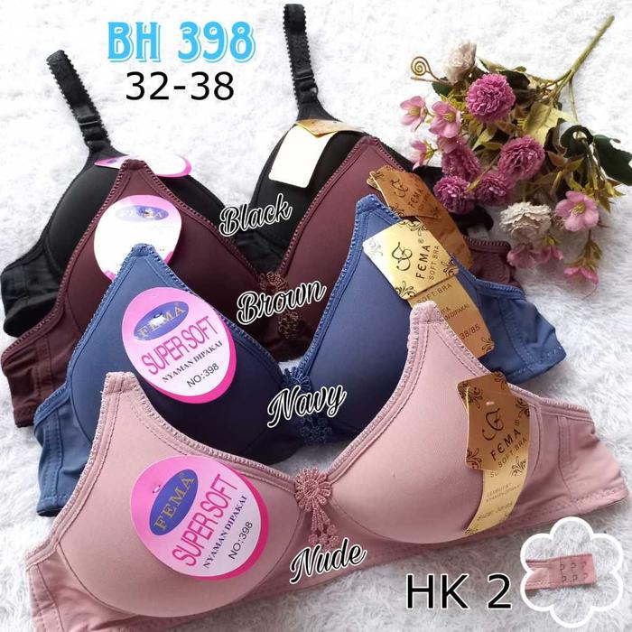 BRA FEMA CUP A KECIL BUSA SEDANG KAIT 2 SIZE 32-40 FEMA 8163 A1 398 3332 3333 1116