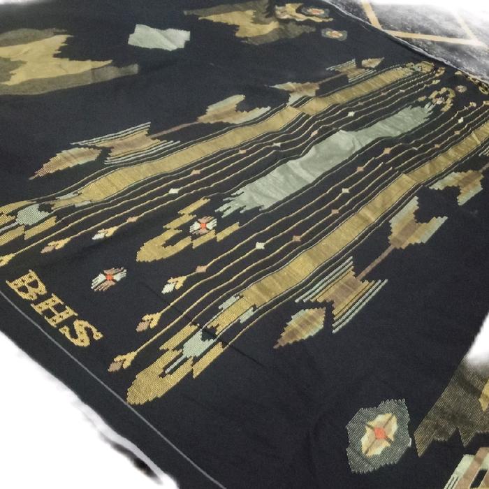 SARUNG BHS MASTERPIECE WARNA HITAM KOMBINASI WARNA EMAS