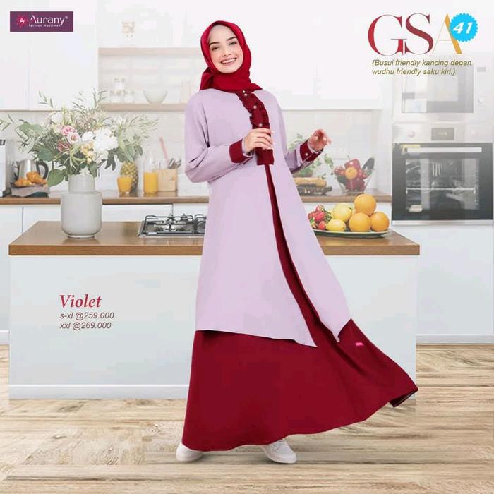 GSA 41 Gamis Aurany violet XL