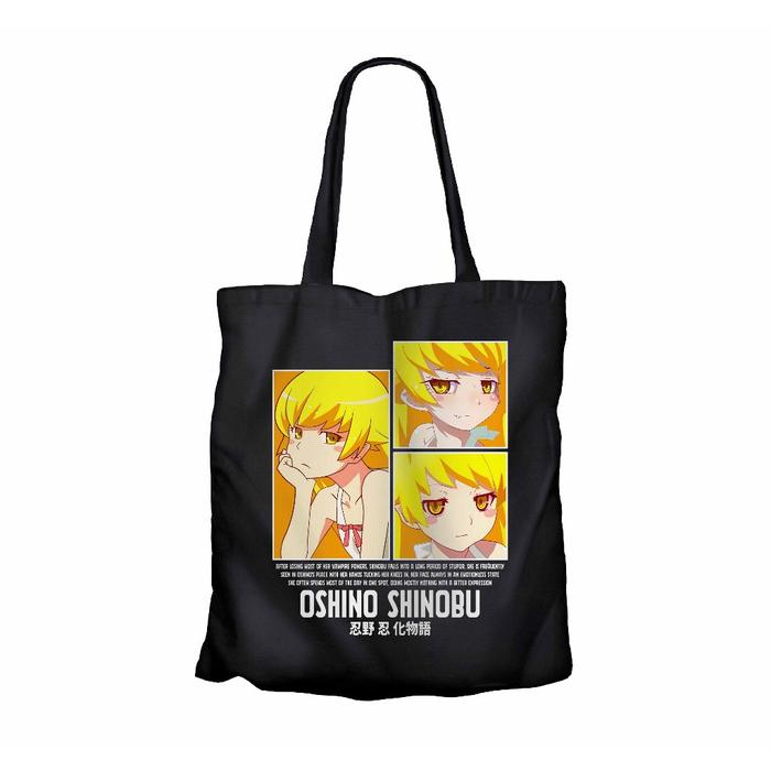 Tote bag infinite anime OSHINO SHINOBU - BAKEMONOGATARI material canvas