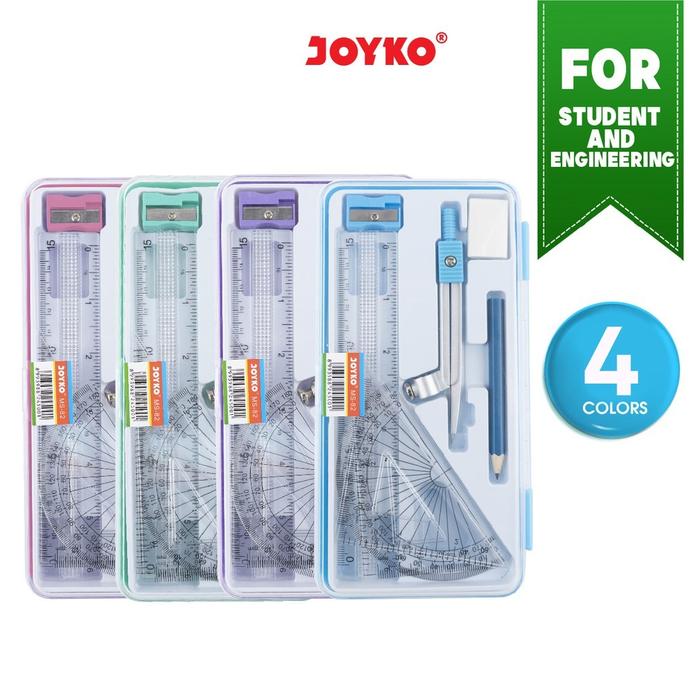 Jangka Pensil Mekanik Lengkap / Math Set- Joyko MS-82 MURAH!