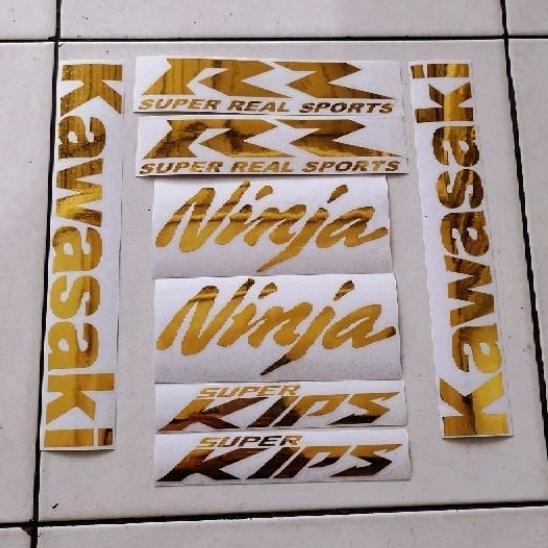 stiker cuting ninja rr new warna gold OSEAN