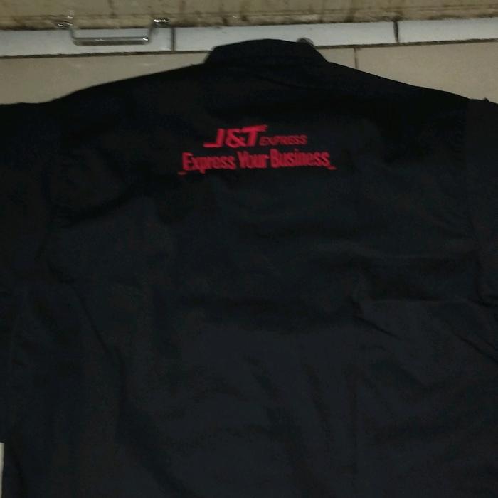 KEMEJA J&T EXPRESS BUSINESS LENGAN PANJANG SERAGAM J&T EXPRESS BUSINESS FULL BORDIR DEPAN BELAKANG B