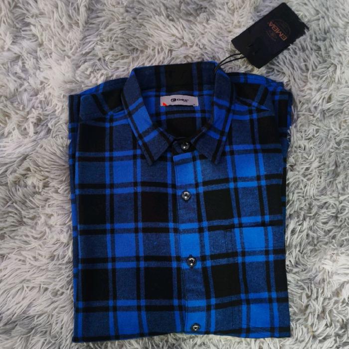 Kemeja Flanel EMBA ORIGINAL/Kemeja panjang flanel Emba original