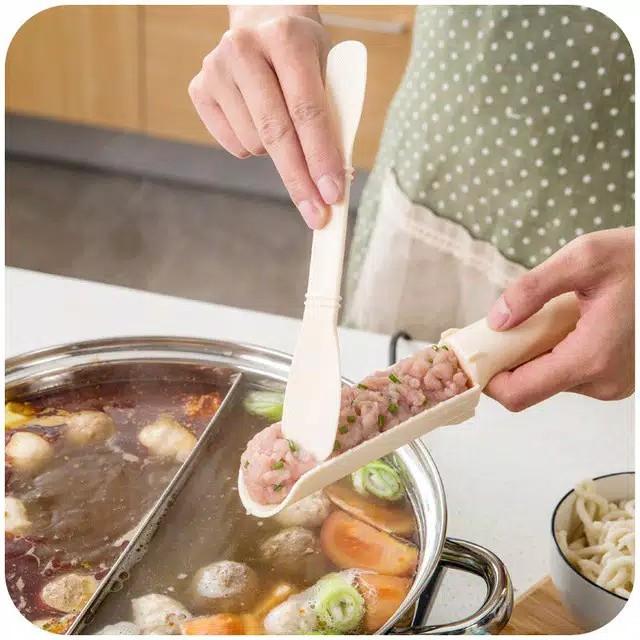 BO Sendok bakso perkedel PLASTIK alat cetak bakso bakwan perkedel plastik set dengan sendok