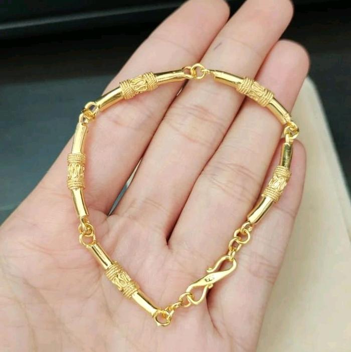 Gelang bambu bahan kuningan