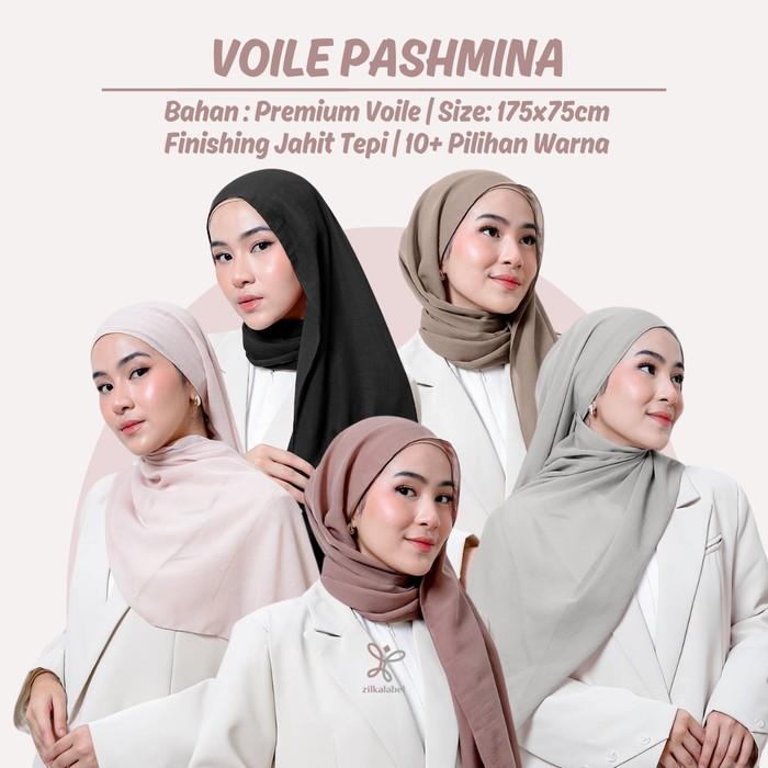 POTONGAN HARGA VOILE PASHMINA / PASMINA VOAL KATUN PREMIUM MALAY 175X75 CM / HIJAB MELAYU AIRFLOW SH