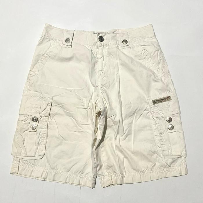 Ugiz Short Cargo Pants Putih Size W40 L53 OL26 Lingkar Pinggang 80 cm Panjang 53 cm Open Leg 26 cm