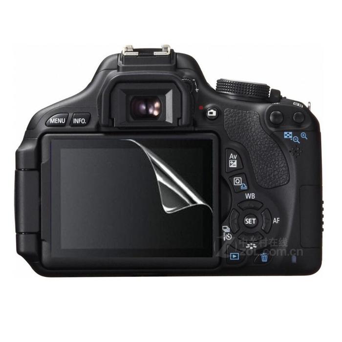 3 X Penutup Pelindung Layar LCD Jernih PET untuk Canon EOS 60D 600D