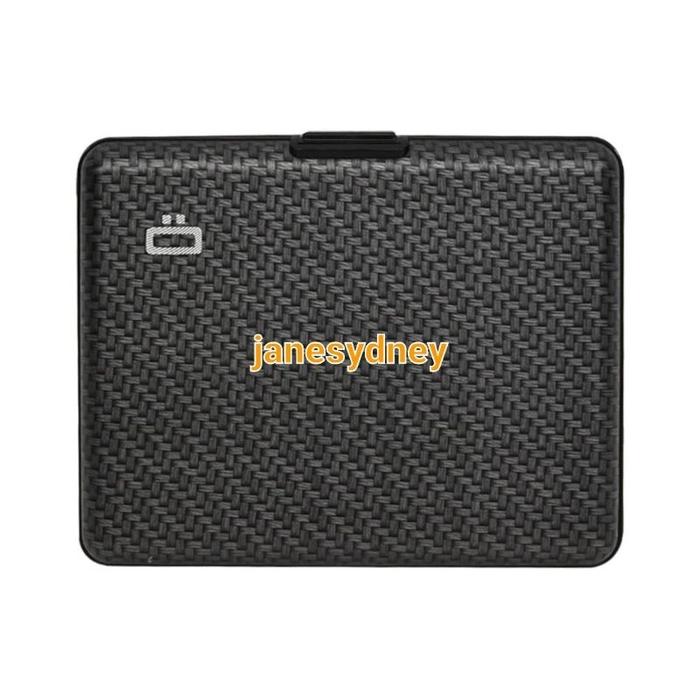 ORIGINAL OGON Dompet Kartu Card Holder Big Stockholm Carbon Proteksi RFID Card Wallet