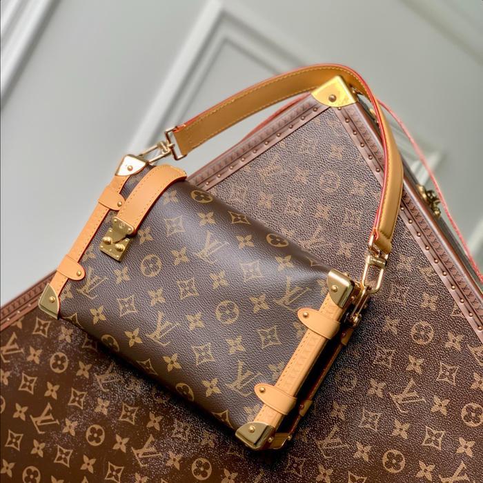 LV Side Trunk MM Women's handbags/tas selempang wanita【Box + dust bag/100% Ori】