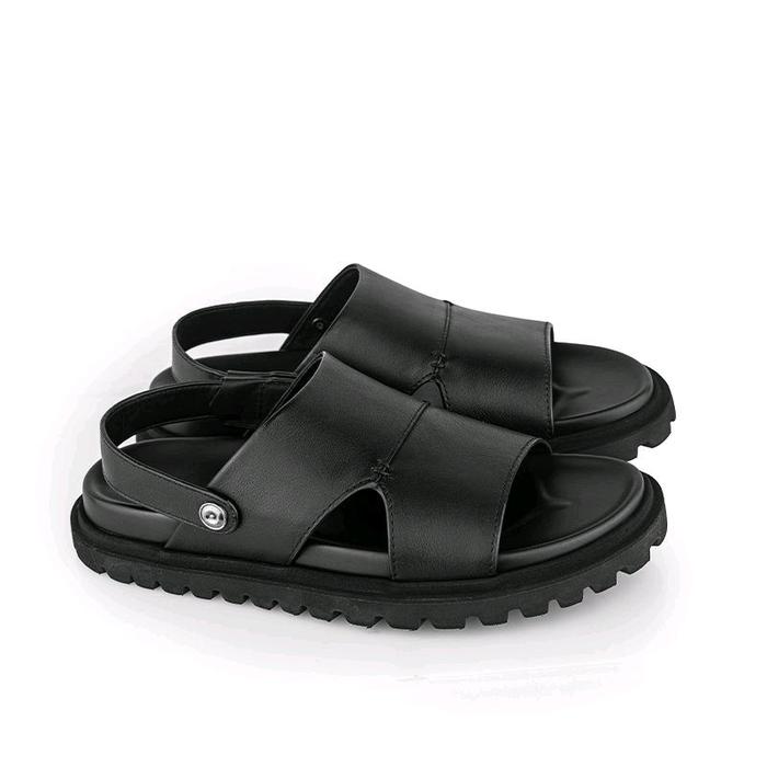 Sandal Kulit Pria Gino Mariani Joel Black Original