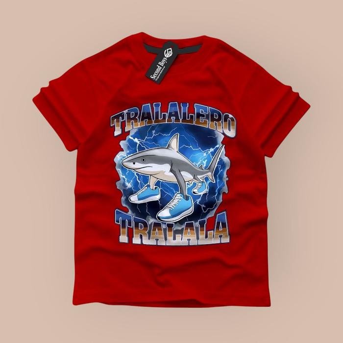 kaos anomali tralalero tralala kaos anomali anak laki laki maroon tralalero tralala