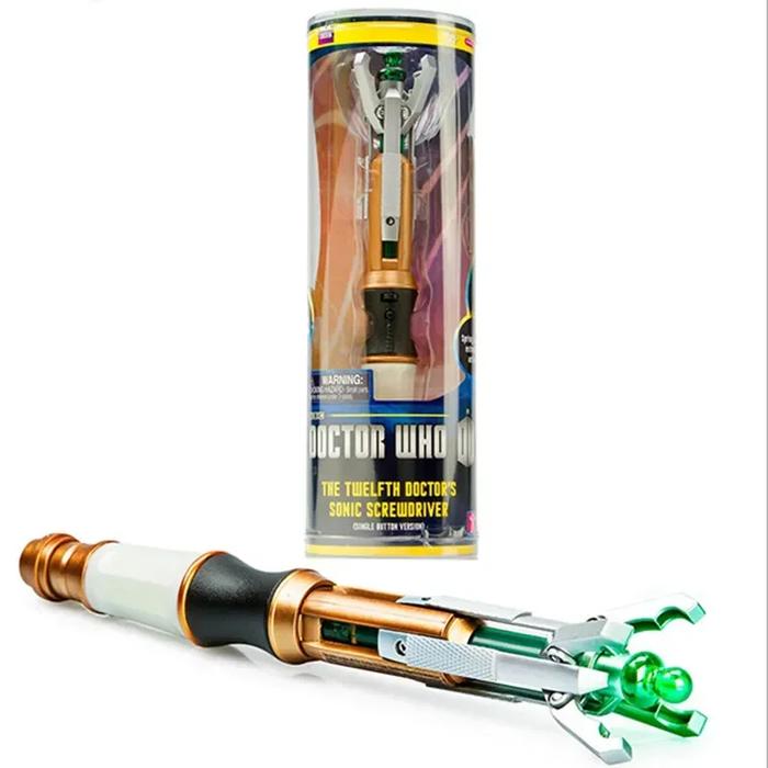 Hot TV show Dr. who cosplay props 12th sonic screwdriver with LED light sound magic wand stick funny