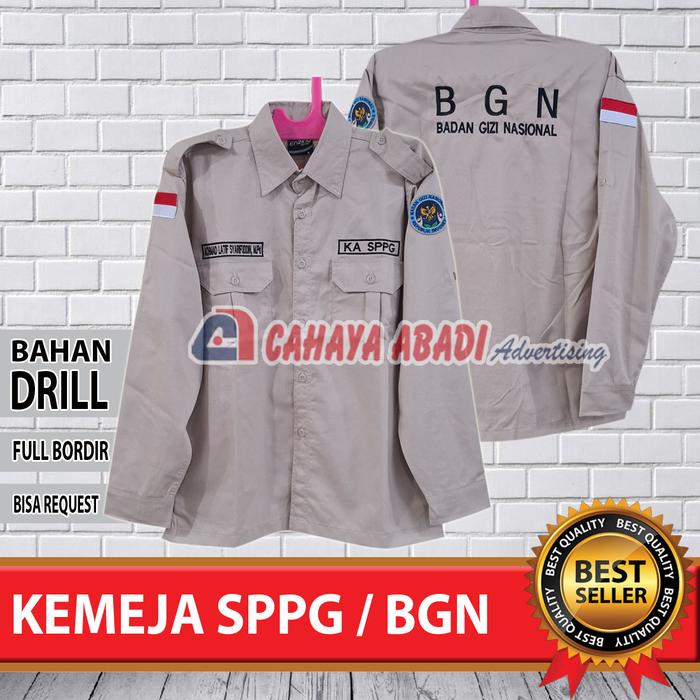 Kemeja BGN SPPG Seragam BGN SPPG Baju BGN SPPG Badan Gizi Nasional