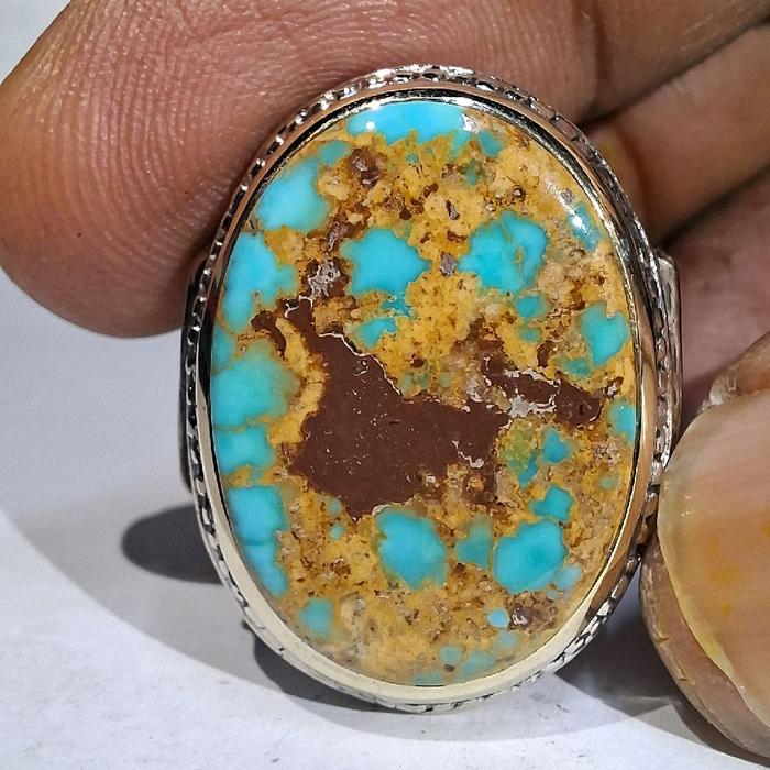PIRUS PERSIA MATRIX BIRU LAUT EST DIM 23x16,5x6 RING 8,5