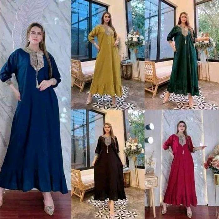 daster arab renda sultan kekinian/daster busui ld 110 kain rayon