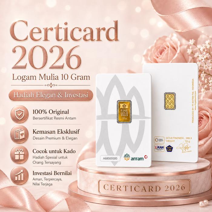 LOGAM MULIA UBS 10 GRAM PRESS 10 gr EMAS ASLI 24 KARAT