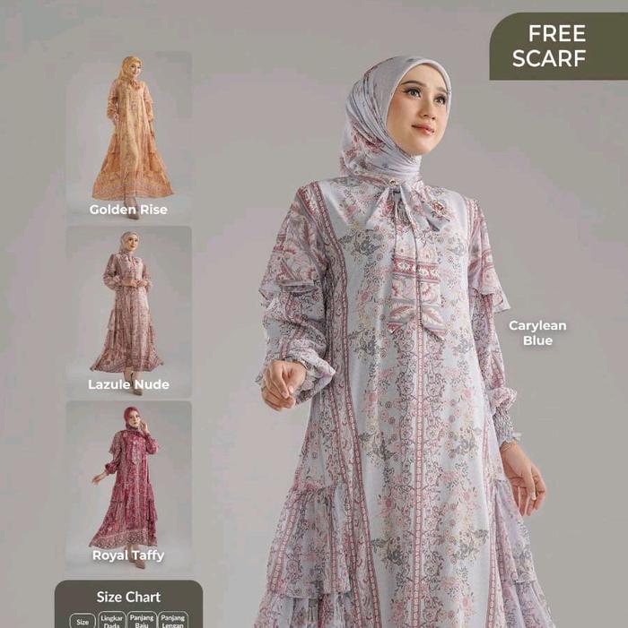 Gamis Nadhera Widodari MIDI dress style 3//Gamis Terbaru Nadhera Luxury