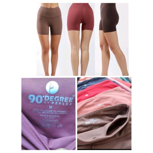 Ready Celana Pendek Yoga Legging Wanita 90 DEGREE ORI
