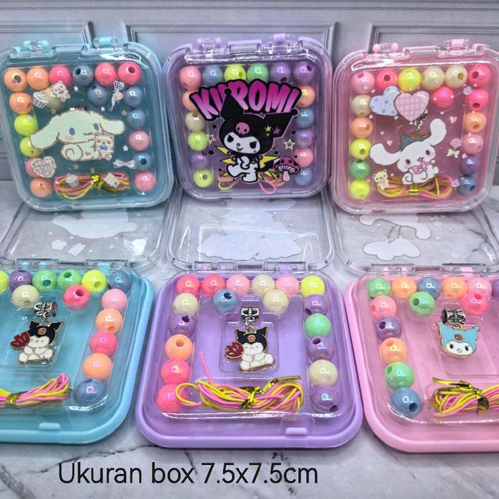 diy merakit gelang kalung anak2 mainan gelang anak mainan manik bulat gelang mutiara kalung manik me