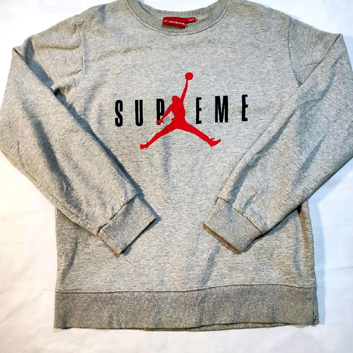 CREWNECK SUPREME CANADA X JORDAN BEKAS PRELOVED