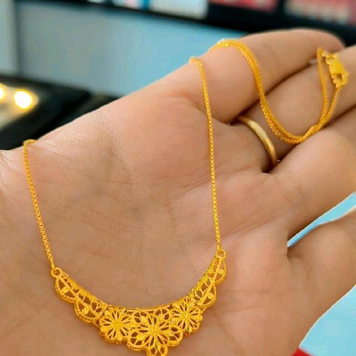 kalung dubay India emas asli