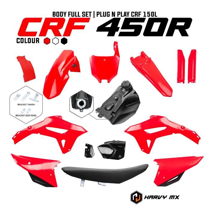 HARVYMX Body Set CRF 450 R Pnp CRF 150L - Merah