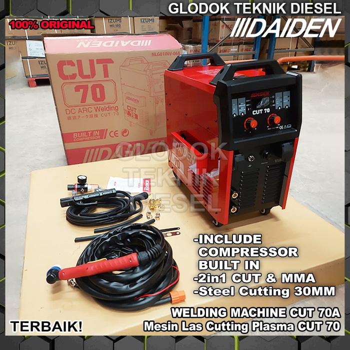 DAIDEN Potong Plasma CUT 70 A Inverter Trafo Las Mesin Las CUT70 PLASMA CUTTER CUTTING Welding Machi