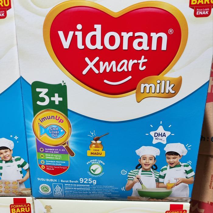 Vidoran 3+ 925 gr madu /vanila ( HARGA 1 KOTAK )