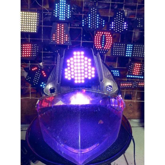 ( promo sale ) lampu runing led mio, mio3,mio z,mio S langsung colok bonus lem