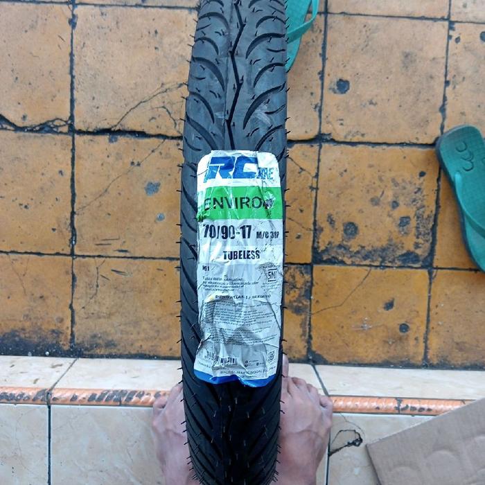 RC Enviros 70/90-17 Tubeless Ban Motor dengan Spesifikasi 70/90-17 untuk Penggunaan Enviro TL