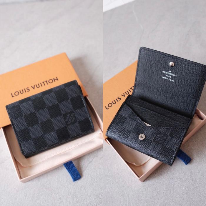 LOUIS VUITTON LV CARD ENVELOPE WALLET / CASE / HOLDER DAMIER GRAPHITE