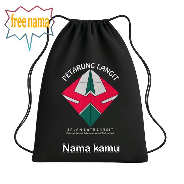 (FREE NAMA) Tas serut ransel anak layangan layang layang petarung langit TAS SEKOLAH AGAMA NGAJI OLA