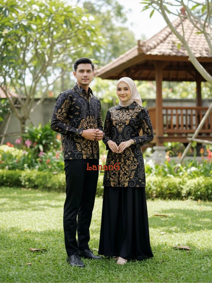 Batik Couple Batik Sarimbit Batik Pria Wanita Kode Gassing bahan Katun Bekolin Lapis Furing Batik Lo