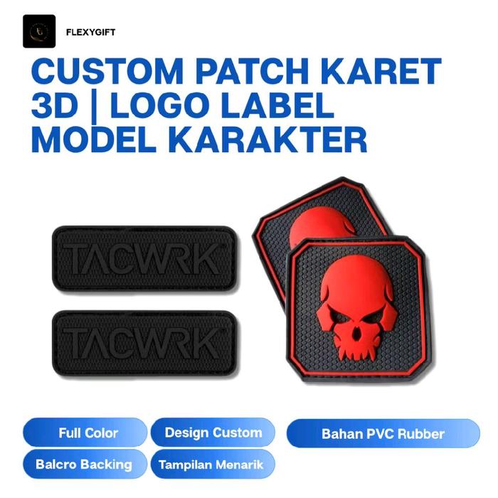 LABEL / PATCH KARET CUSTOM