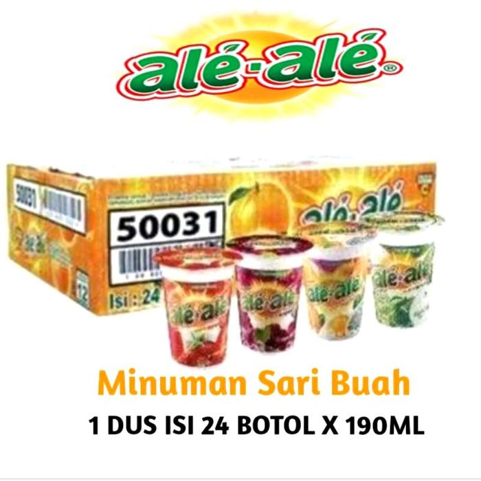 MINUMAN RASA BUAH ALE ALE 190ML 1 DUS ISI 24 CUP