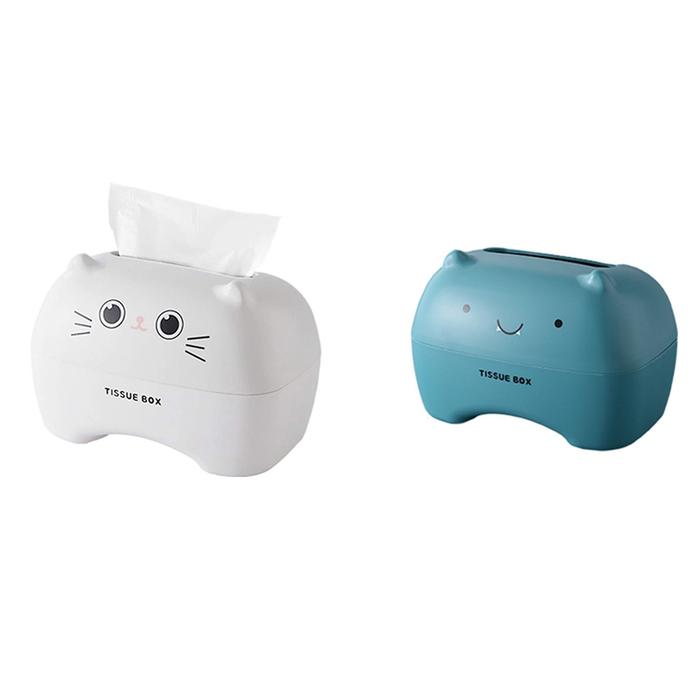 Facial Tissue Box, Tissue Dispenser Paper Towel Box, Cartoon Tissue