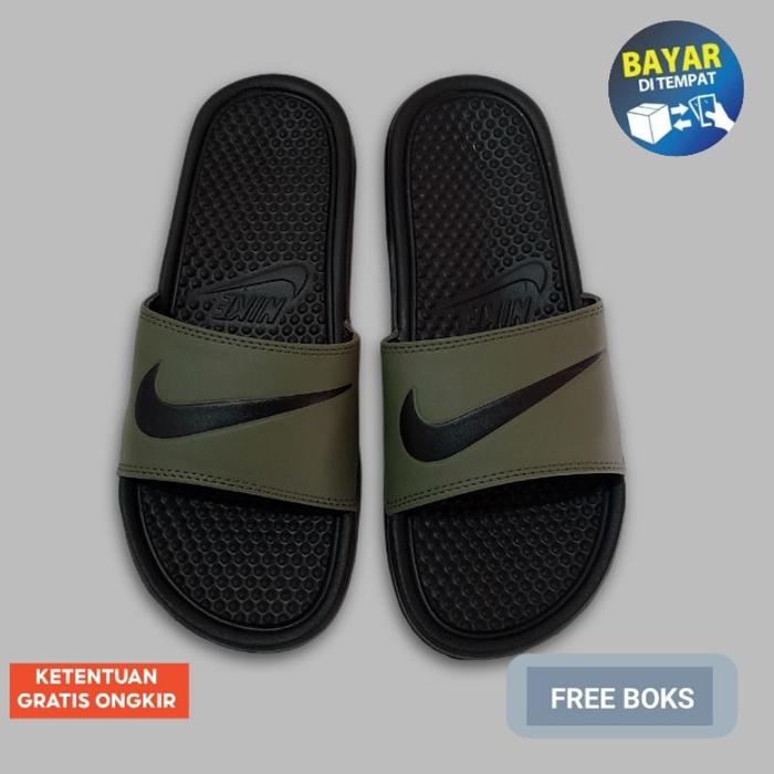 Sendal Slop Nike Slide Sendal Casual Laki Sandal Slip On Pria